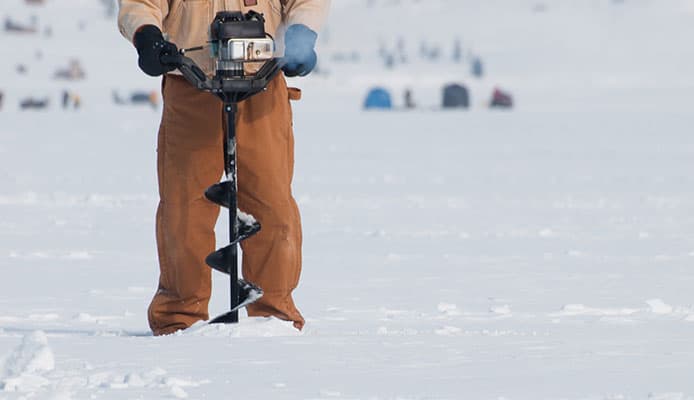 gas ice auger