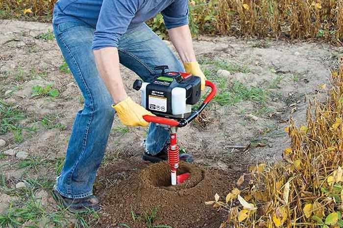 auger stuck in ground